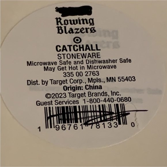 Rowing Blazers LIMITED EDITION Rugby Stripe Shirts Ceramic Stoneware Tray - Picture 11 of 11